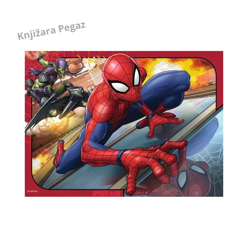 Ravensburger Spajdermen dečije puzzle 4 u 1 za početnike, 12/16/20/24 dela, 19 x 14 cm, uzrast 3+  RA06915