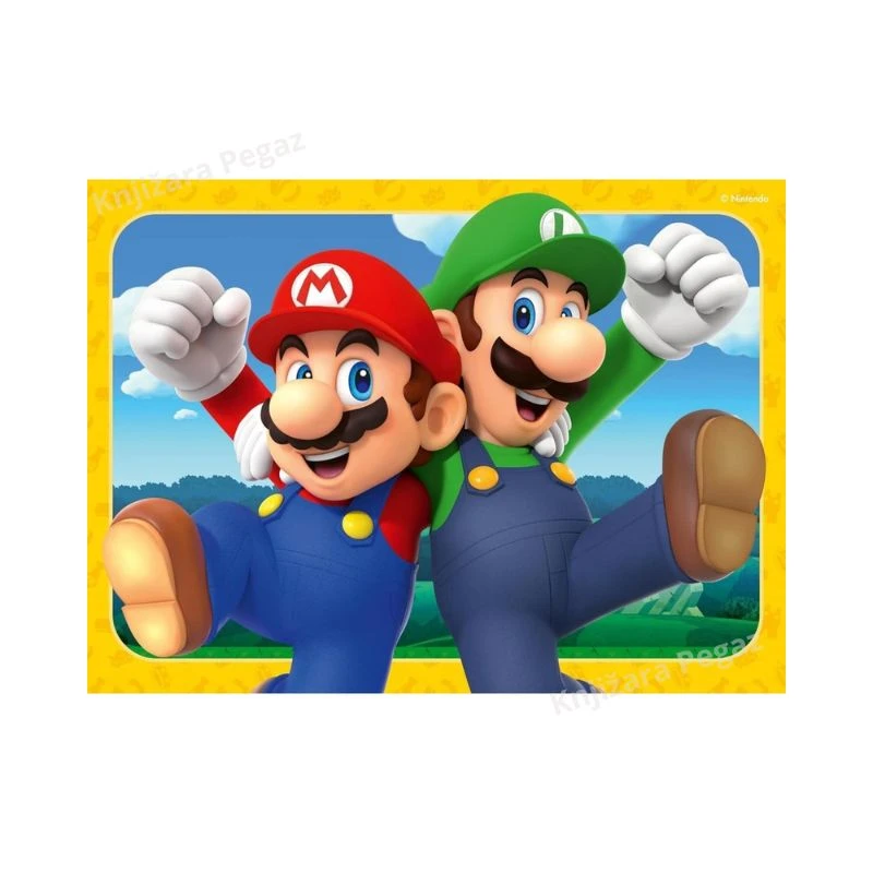 Ravensburger puzzle Super Mario slagalice za decu, 4u1, edukativne puzle za uzrast 3+ RA12004107