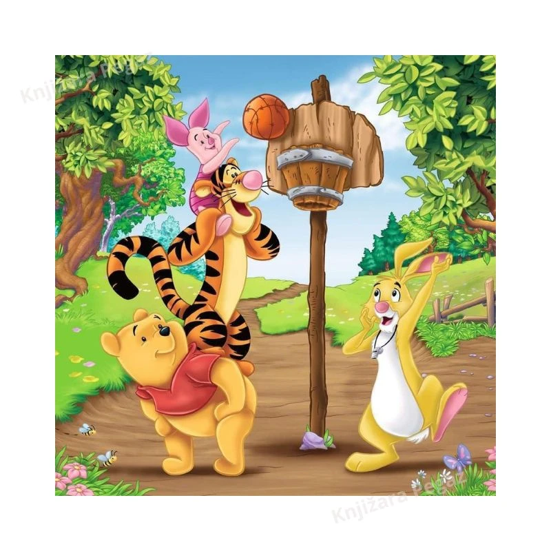Ravensburger puzzle - Winnie the Pooh, 3x49 delova, edukativne slagalice za decu 5+ sa Dizni likovima RA05187