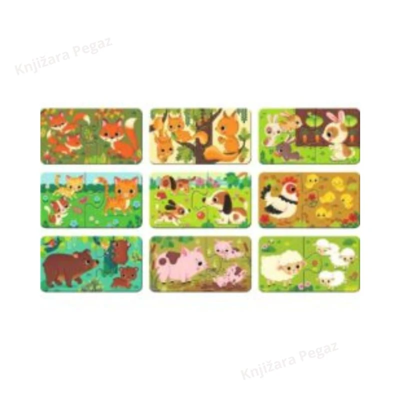 Ravensburger moje prve puzzle životinje i mladunci slagalica za decu 2+  RA03123