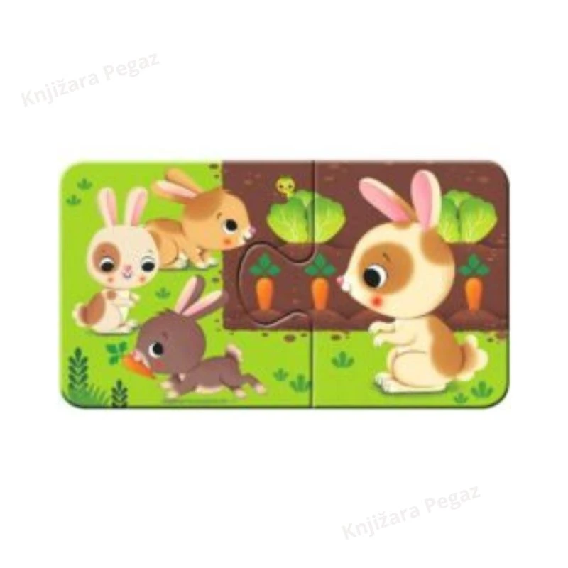 Ravensburger moje prve puzzle životinje i mladunci slagalica za decu 2+  RA03123