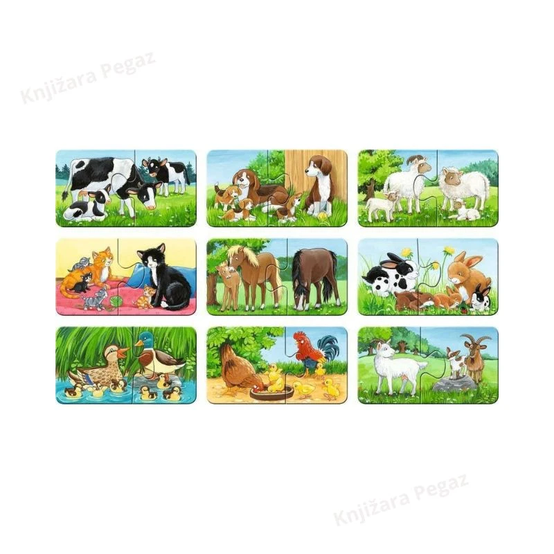 Ravensburger moje prve puzzle - životinje, slagalica za decu 2+ , RA0507