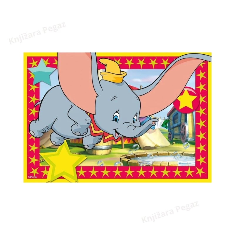 Ravensburger puzzle - Zov avanture, 2x12 delova, Dambo i Knjiga o džungli, dečije slagalice 3+ RA05575