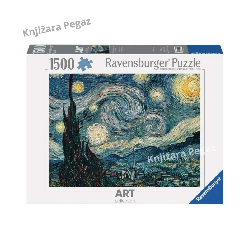 Ravensburger Van Gog Zvezdana noć puzzle 1500 delova za odrasle i uzrast 14+ Art Collection umetnička slagalica, 80 x 60 cm RA12000079