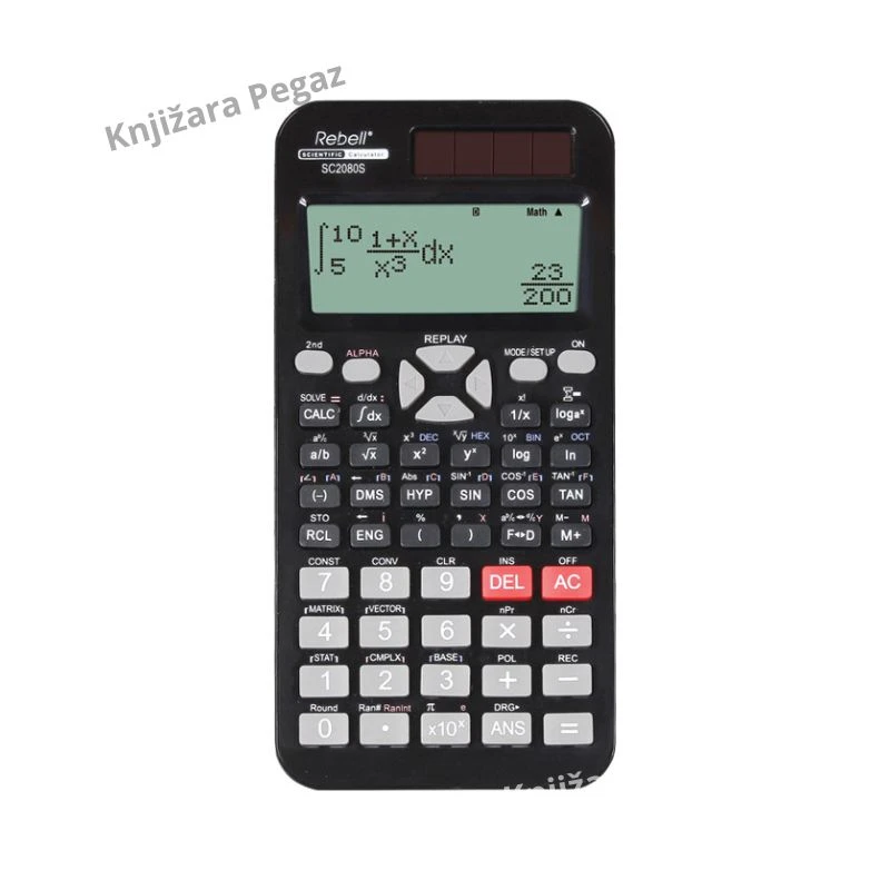 Rebell SC2080S tehnički naučni kalkulator 417 funkcija 31×96 tačaka solarni + baterija RE-SC2080S BX