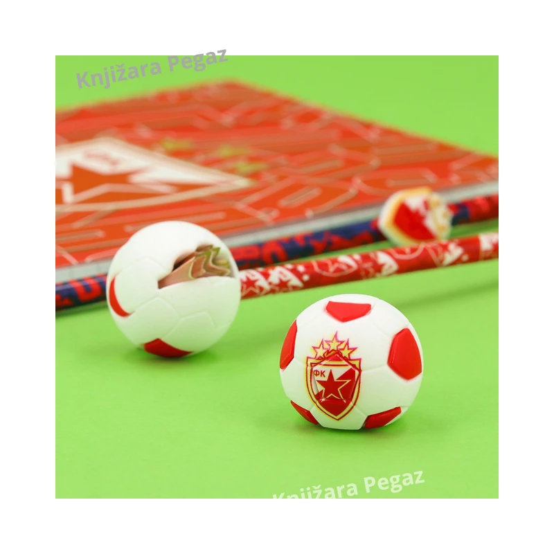Rezač sa gumicom Crvena zvezda 300392 – fudbalska lopta