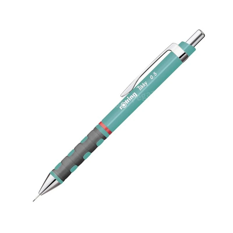 ROTRING Tikky tehnička olovka pastel 0.5 mm sea blue – ergonomska mehanička olovka sa gumenim gripom, mesinganim mehanizmom za precizno pisanje i crtanje