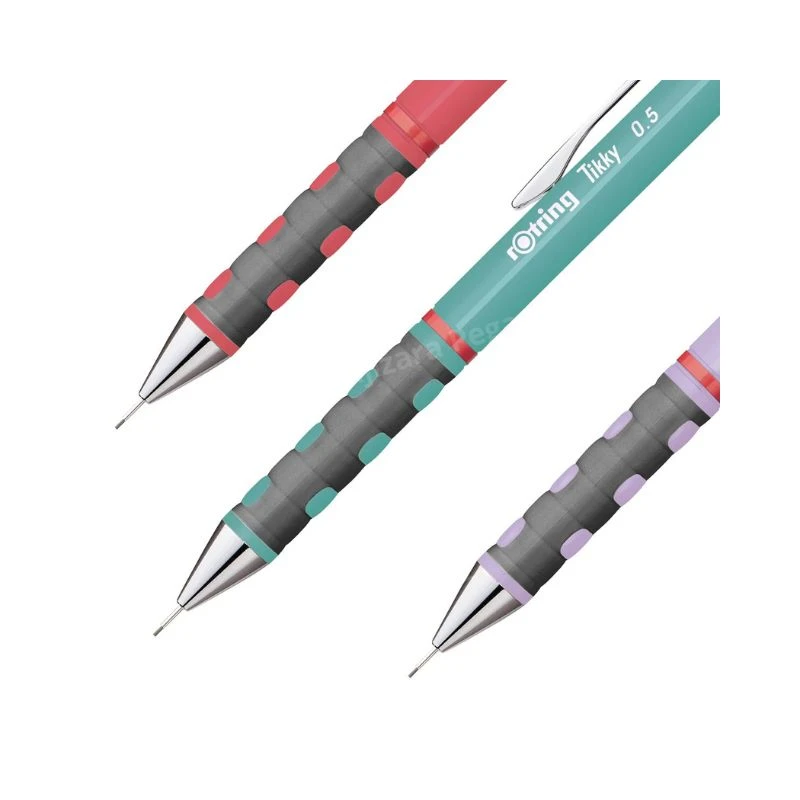 ROTRING Tikky tehnička olovka pastel 0.5 mm sea blue – ergonomska mehanička olovka sa gumenim gripom, mesinganim mehanizmom za precizno pisanje i crtanje