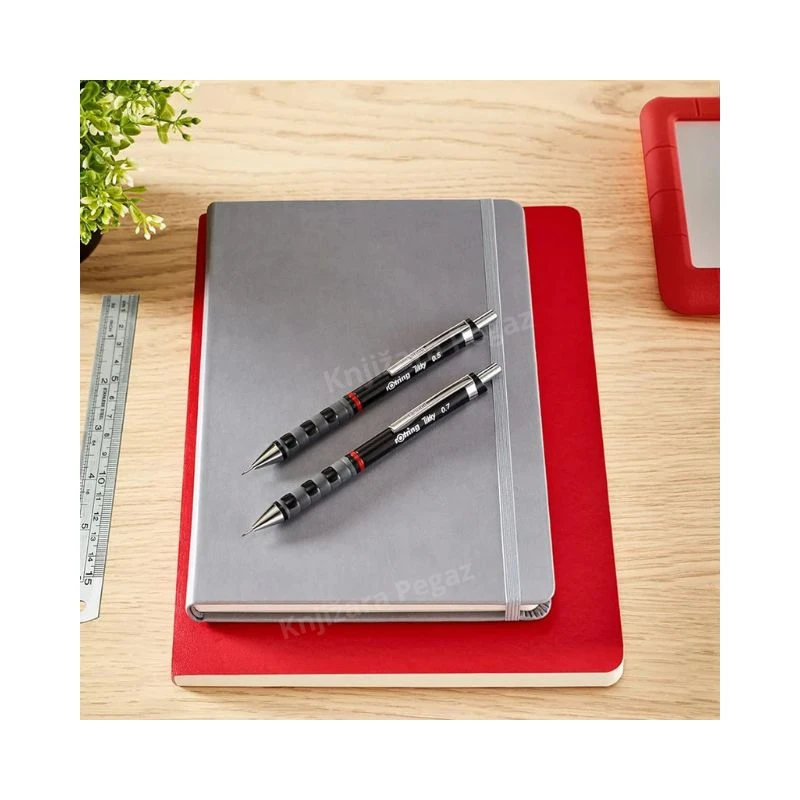 ROTRING Tikky tehnička olovka 0.5 mm crna – profesionalna mehanička olovka sa ergonomskim gumenim gripom, mesinganim mehanizmom za precizno pisanje i tehničko crtanje