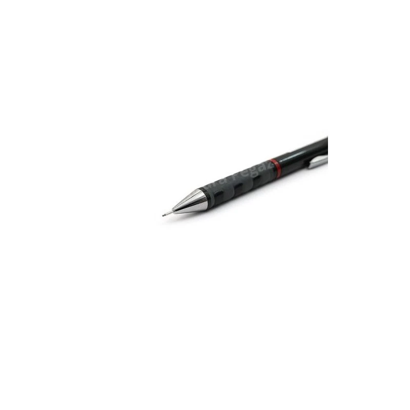ROTRING Tikky tehnička olovka 0.7 mm crna – precizna mehanička olovka sa mesinganim mehanizmom, soft-touch gripom i fiksnim vrhom za pisanje, skiciranje i tehničko crtanje