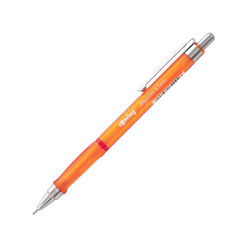 ROTRING Visuclick tehnička olovka 0.7 mm narandžasta – profesionalna mehanička olovka sa Click&Click mehanizmom, metalnim sistemom za uvlačenje mine, ergonomskim trouglastim gripom i nemačkom preciznošću