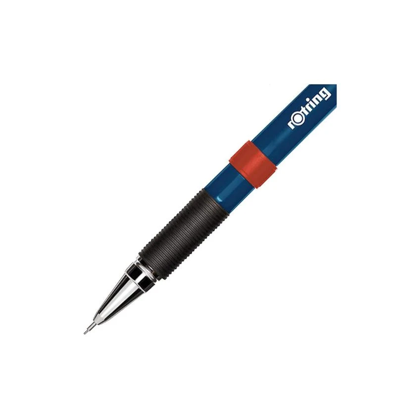 ROTRING Visumax tehnička olovka 0.5 mm plava – profesionalna mehanička olovka sa metalnim mehanizmom, uvlačivom minom i skrivenom gumicom za precizno pisanje i tehničko crtanje