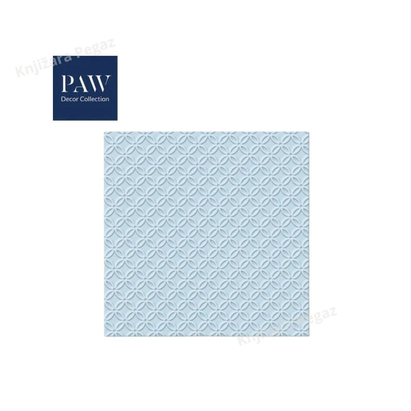 Salvete PAW lux inspiration modern light blue 33x33cm NS34924 troslojne elegantne papirne salvete svetlo plave boje za dekoraciju stola