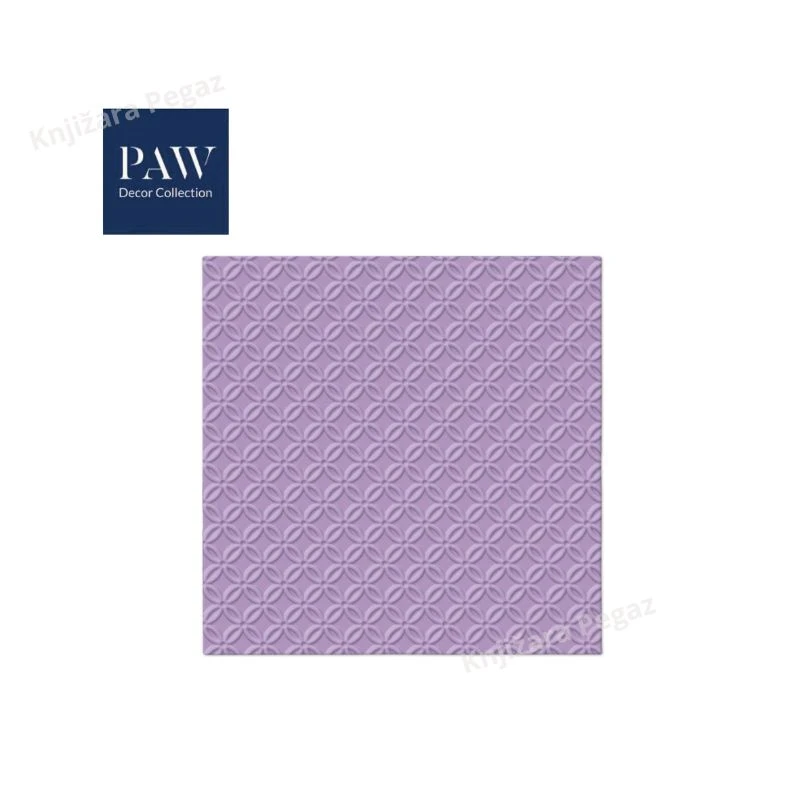 Salvete PAW LUX INSPIRATION MODERN VIOLET 33x33cm NS34926 troslojne dekorativne papirne salvete ljubičaste boje za elegantnu dekoraciju stola 