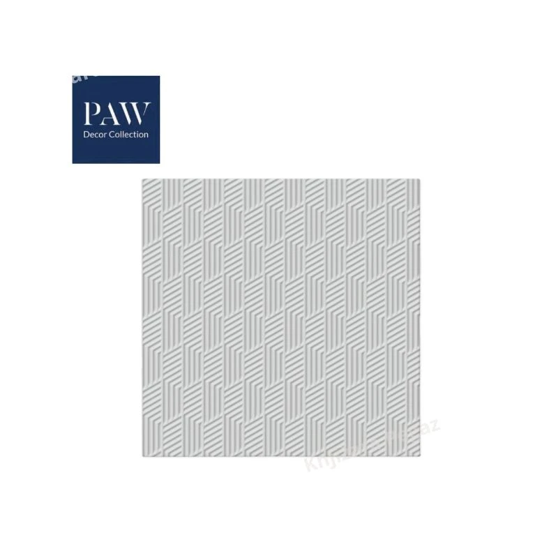 PAW Lux salvete inspiration texture silver 33x33 1/20 NS34932 – troslojne dekorativne salvete srebrne boje sa teksturom za elegantno aranžiranje stola i svečane prilike