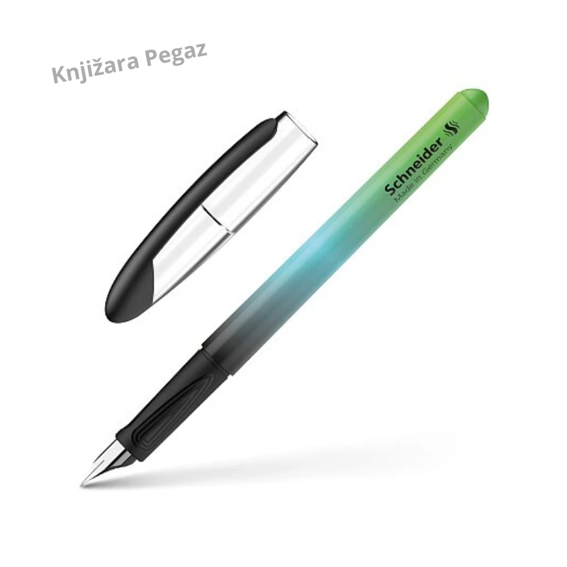 Schneider Voyage Sporty naliv pero M za školu i svakodnevno pisanje – ergonomski gumirani hvat, čelični vrh, standardne patrone, za levoruke i desnoruke