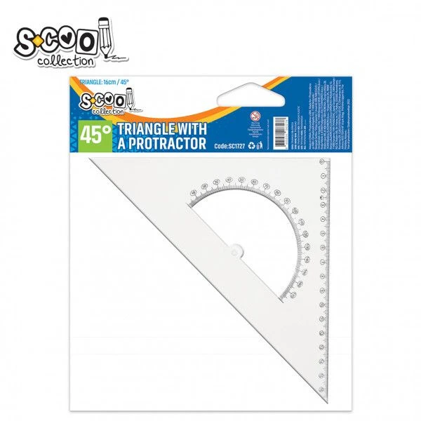 SCOOL trougao sa uglomerom SC1727 – 16 cm, 45°, providni PVC