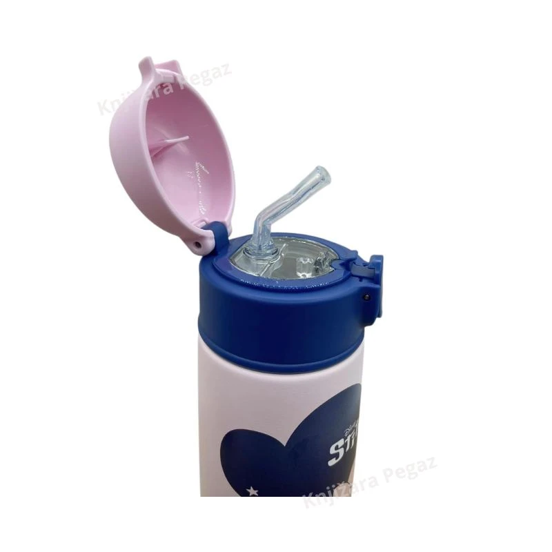 SEVEN Termos Stitch 460ml 30H302515 – dečja termo flašica od nerđajućeg čelika sa slamčicom Disney Stitch BPA Free