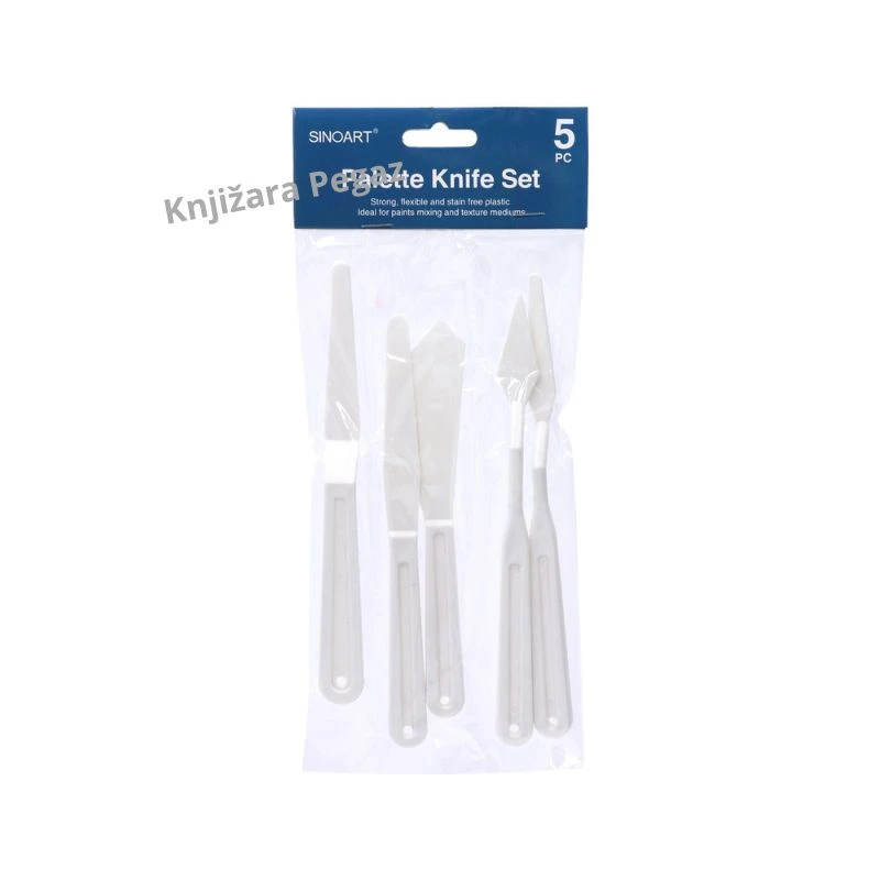 SINOART plastične slikarske špahtle za mešanje boja i modelovanje, set 5 komada 617040