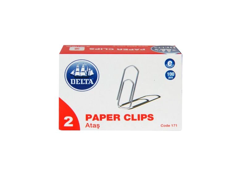 Delta spajalice broj 2 – pk100, niklovane, visokog kvaliteta, dužine 26 mm