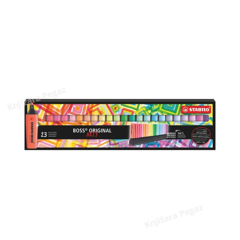 Stabilo BOSS Original Arty set markera 23 kom – highlighteri u neon i pastel bojama 2-5 mm