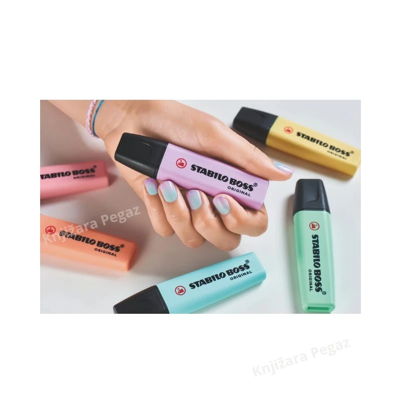 STABILO BOSS ORIGINAL Pastel signiri set 1/4 70/4-2 – pastelni markeri za podvlačenje teksta za školu, fakultet, kancelariju i planer