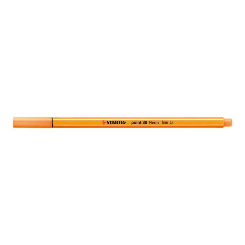STABILO point 88 lajner 88/054 – neon narandžasta boja, tanki lajner 0.4 mm, heksagonalni oblik