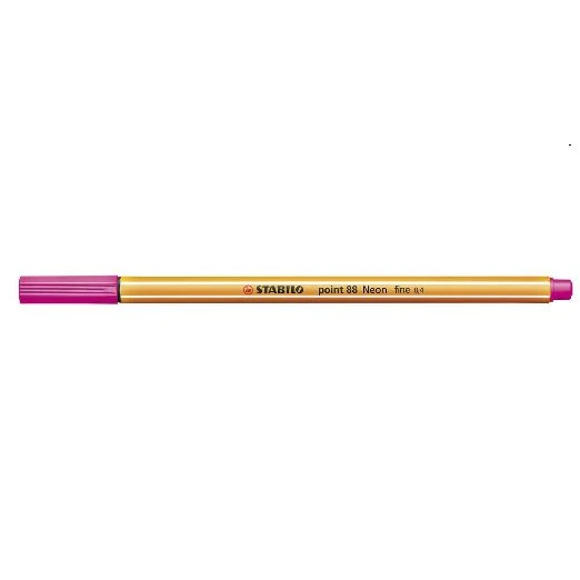 Stabilo Point 88/056 lajner neon pink | Ekstra fini flomaster 0.4 mm za pisanje i precizno crtanje