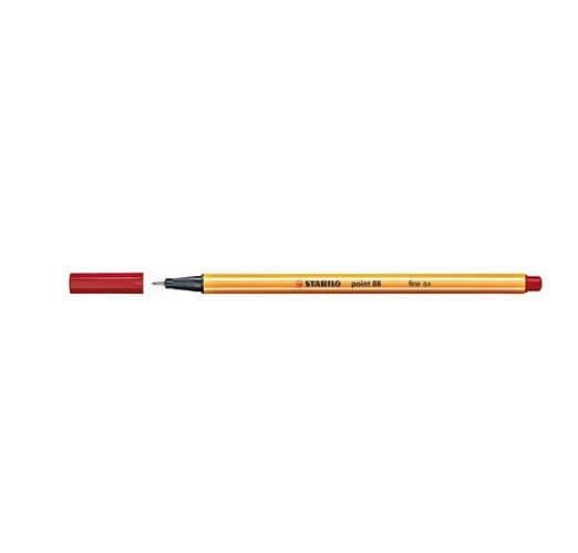 STABILO lajner Point 88/50 bordo – precizni flomaster 0.4 mm za pisanje, podvlačenje i crtanje