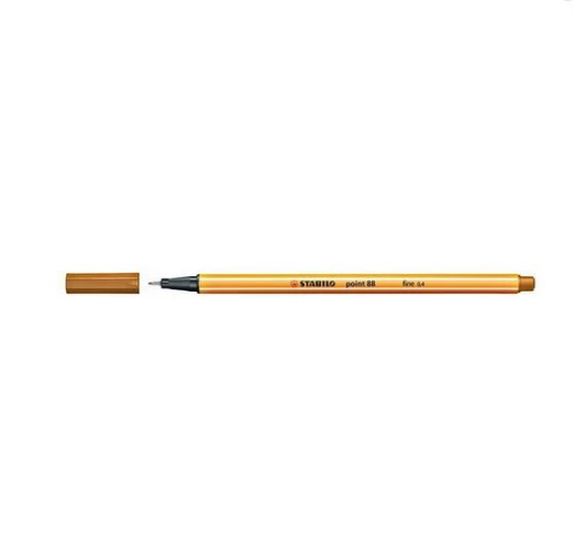 STABILO lajner Point 88/89 oker – precizni flomaster 0.4 mm za pisanje, crtanje i podvlačenje
