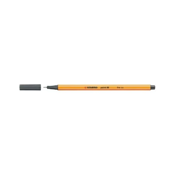 STABILO lajner Point 88/97 hladno siva (Very Dark Gray) – precizni flomaster 0.4 mm za pisanje, crtanje i podvlačenje
