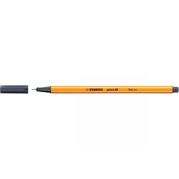 STABILO lajner Point 88/98 golublje siva (paynes grey) – precizni flomaster 0.4 mm za pisanje, crtanje i podvlačenje