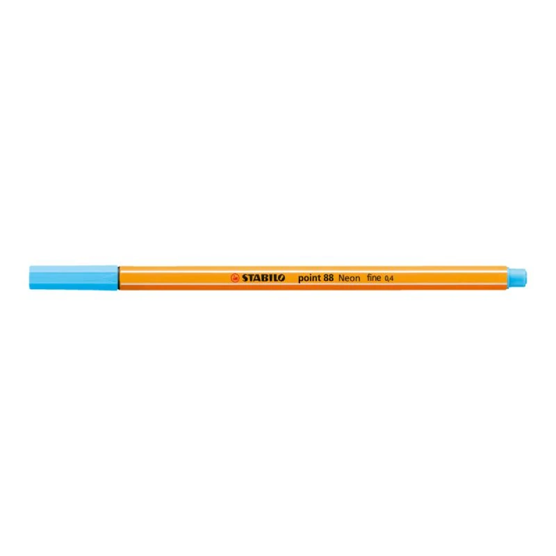 STABILO point 88 lajner 88/031 – neon plava boja, tanki lajner 0.4 mm, heksagonalni oblik