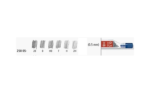 STAEDTLER grafitne mine za tehničku olovku 0.5mm H, Mars Micro Carbon 250 05-H 