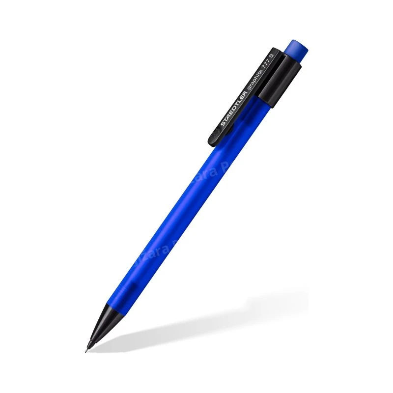 STAEDTLER Graphite 777 tehnička olovka 0.7 mm plava – izdržljiva mehanička olovka sa ergonomskim gumenim telom, rešetkom protiv lomljenja mine i velikom gumicom za precizno pisanje i crtanje