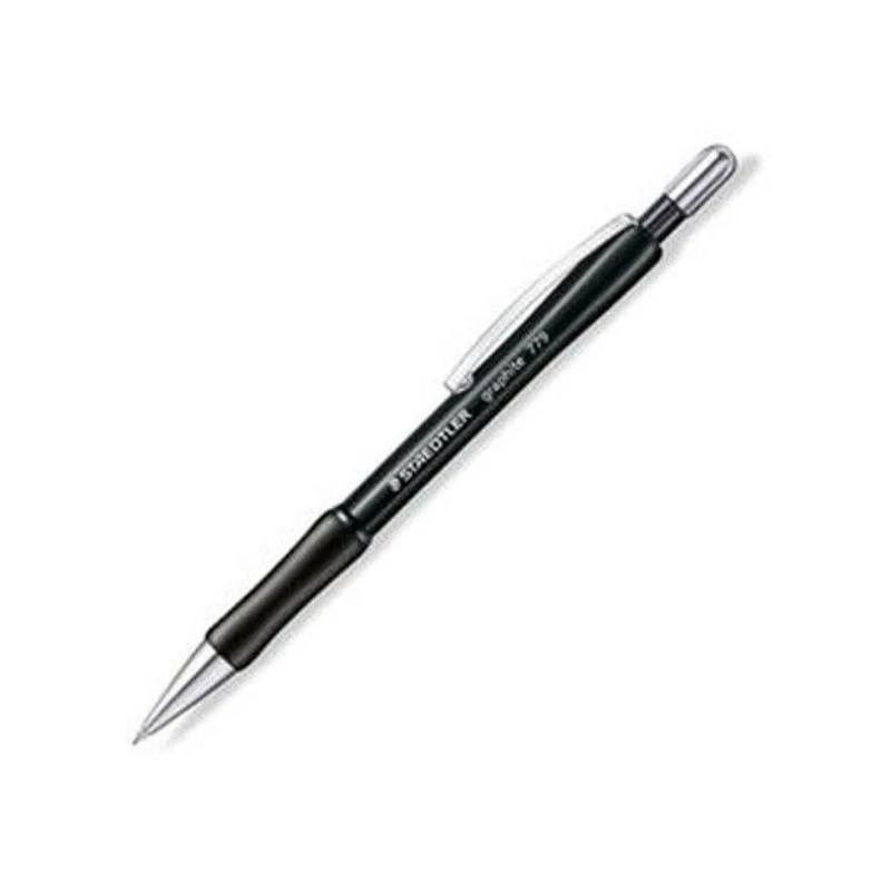 STAEDTLER Graphite tehnička olovka 779 0.5 mm crna za precizno svakodnevno pisanje sa ergonomskim gumiranim gripom, metalnim vrhom i otpornom amortizovanom minom