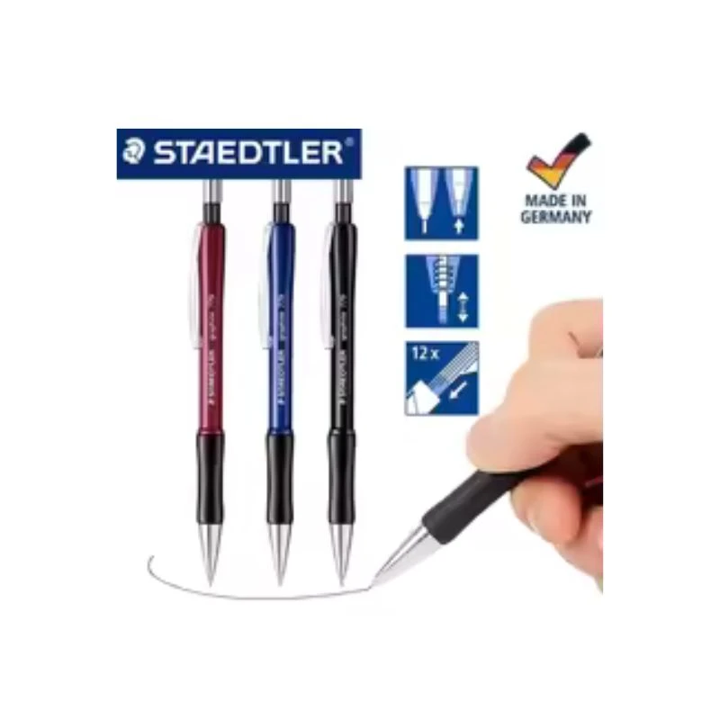STAEDTLER Graphite tehnička olovka 779 0.5 mm crna za precizno svakodnevno pisanje sa ergonomskim gumiranim gripom, metalnim vrhom i otpornom amortizovanom minom