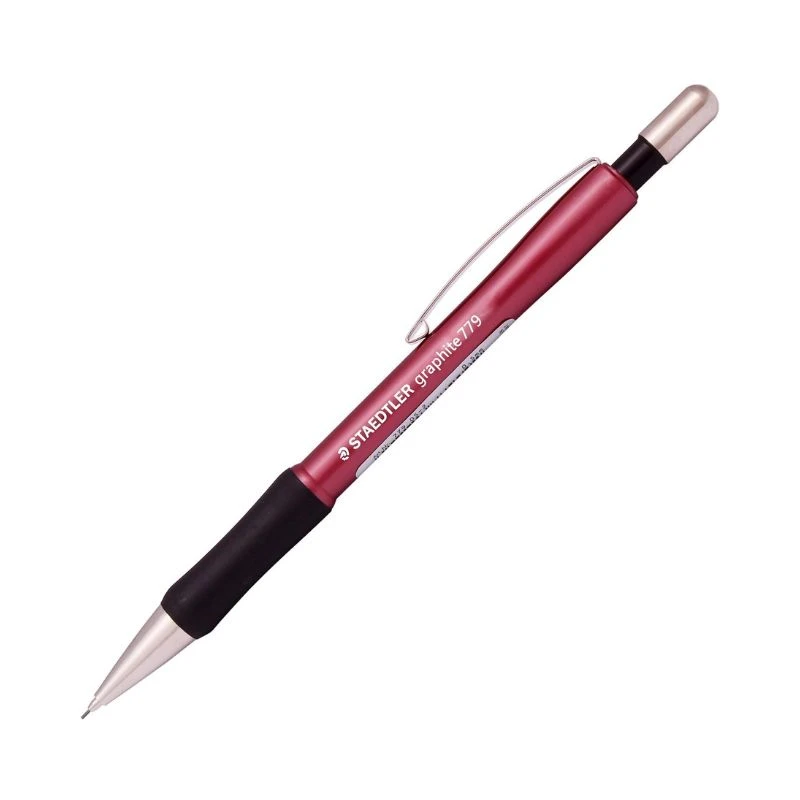 STAEDTLER Graphite tehnička olovka 779 0.5 mm crvena za svakodnevno pisanje sa ergonomskim gumiranim gripom, metalnim vrhom i visokom otpornošću mine na lomljenje