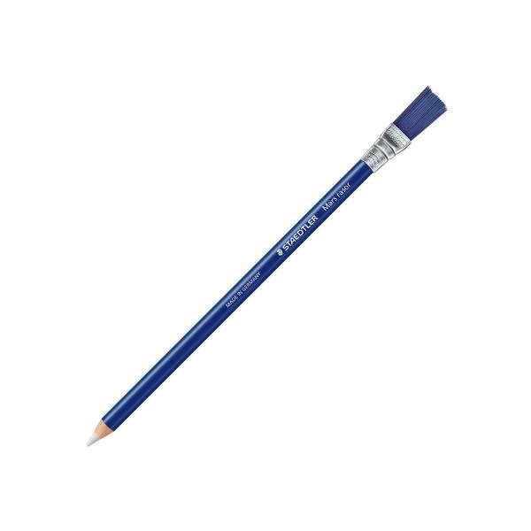 Staedtler Mars Rasor 526 61 gumica u olovci sa četkicom je profesionalna bela gumica za precizno brisanje, PVC free