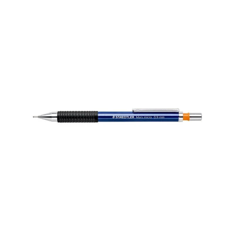 Staedtler Mars micro tehnička olovka 0.9 mm za precizno pisanje i tehničko crtanje sa metalnim klipom, neklizajućom gumiranom drškom i ugrađenom gumicom