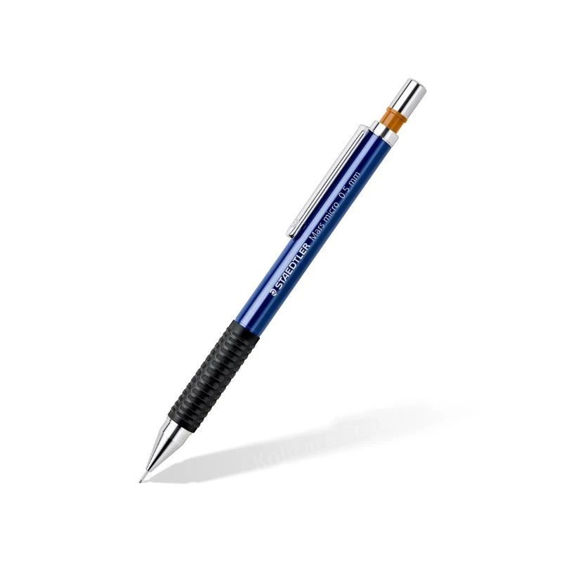 Staedtler Mars micro tehnička olovka 0.5 mm za precizno pisanje i tehničko crtanje sa metalnim klipom, gumiranom neklizajućom drškom i ugrađenom gumicom