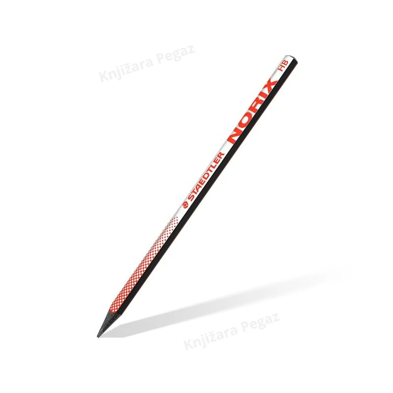 STAEDTLER Grafitna olovka NORIX 181 HB-24 crvena za pisanje crtanje i skiciranje – ergonomska HB olovka 