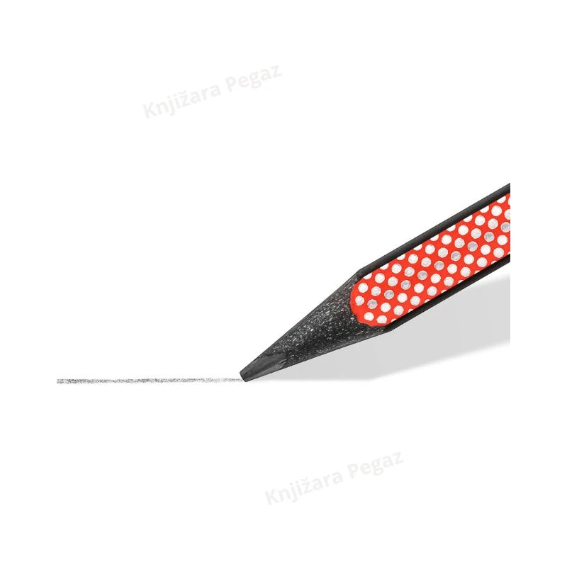 STAEDTLER Grafitna olovka NORIX 181 HB-24 crvena za pisanje crtanje i skiciranje – ergonomska HB olovka 