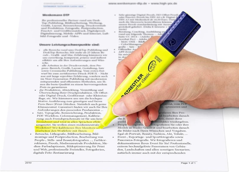 Staedtler Textsurfer Classic signir 364-1 neon žute boje, marker za podvlačenje