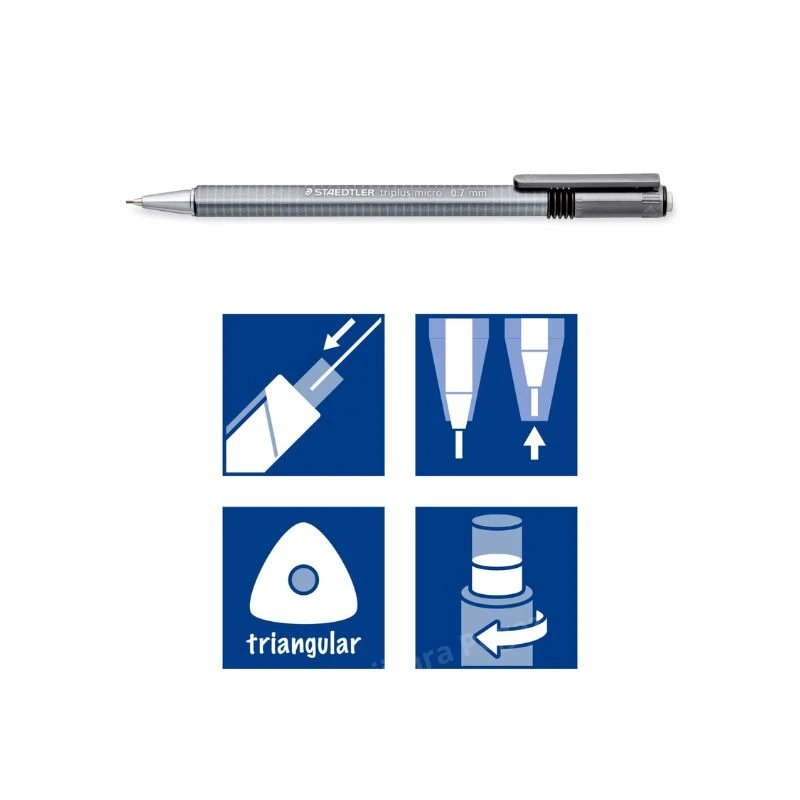 Tehnička olovka STAEDTLER Triplus 0.7mm – ergonomska mehanička olovka za udobno pisanje i crtanje