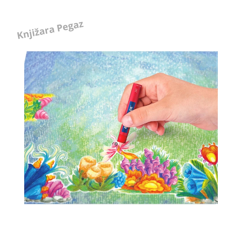 Uljane pastele STAEDTLER Noris Club 12 boja – model 241 NC12, set kvalitetnih pastela za crtanje i bojenje