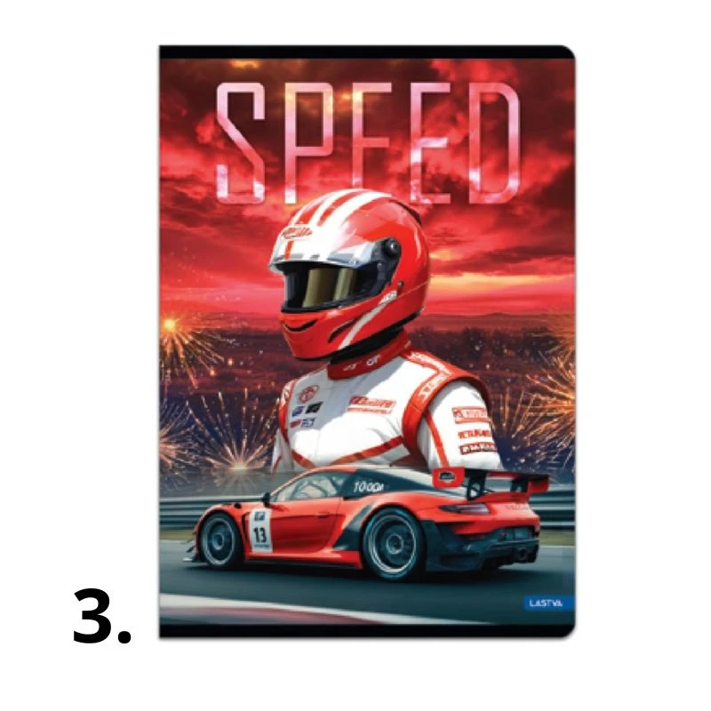 Sveska A4 linije 52 lista Speed Collection, Lastva, meki povez sa marginom i UV lakom