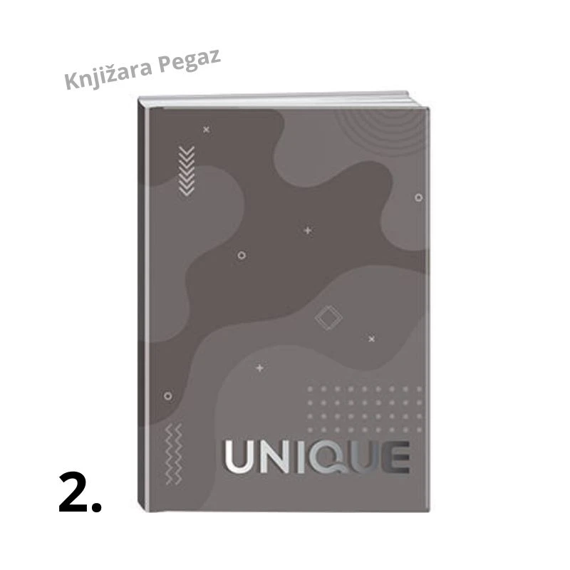 Sveska B5 Unique tvrdi povez, 200 listova linije 106351 – Premium školska sveska
