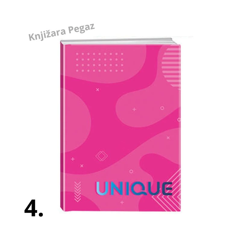 Sveska B5 Unique tvrdi povez, 200 listova linije 106351 – Premium školska sveska