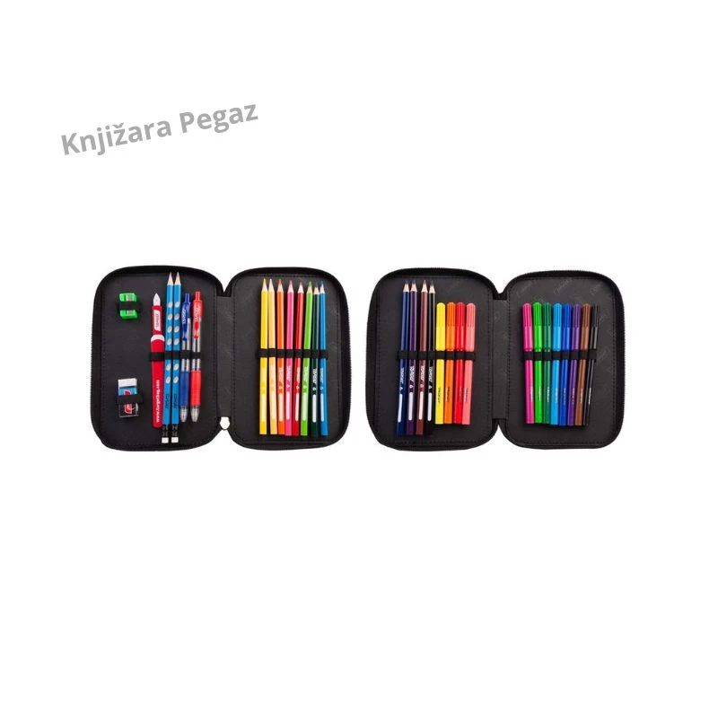 TARGET Dupla puna pernica SOCCER FUN 28771 sa školskim priborom